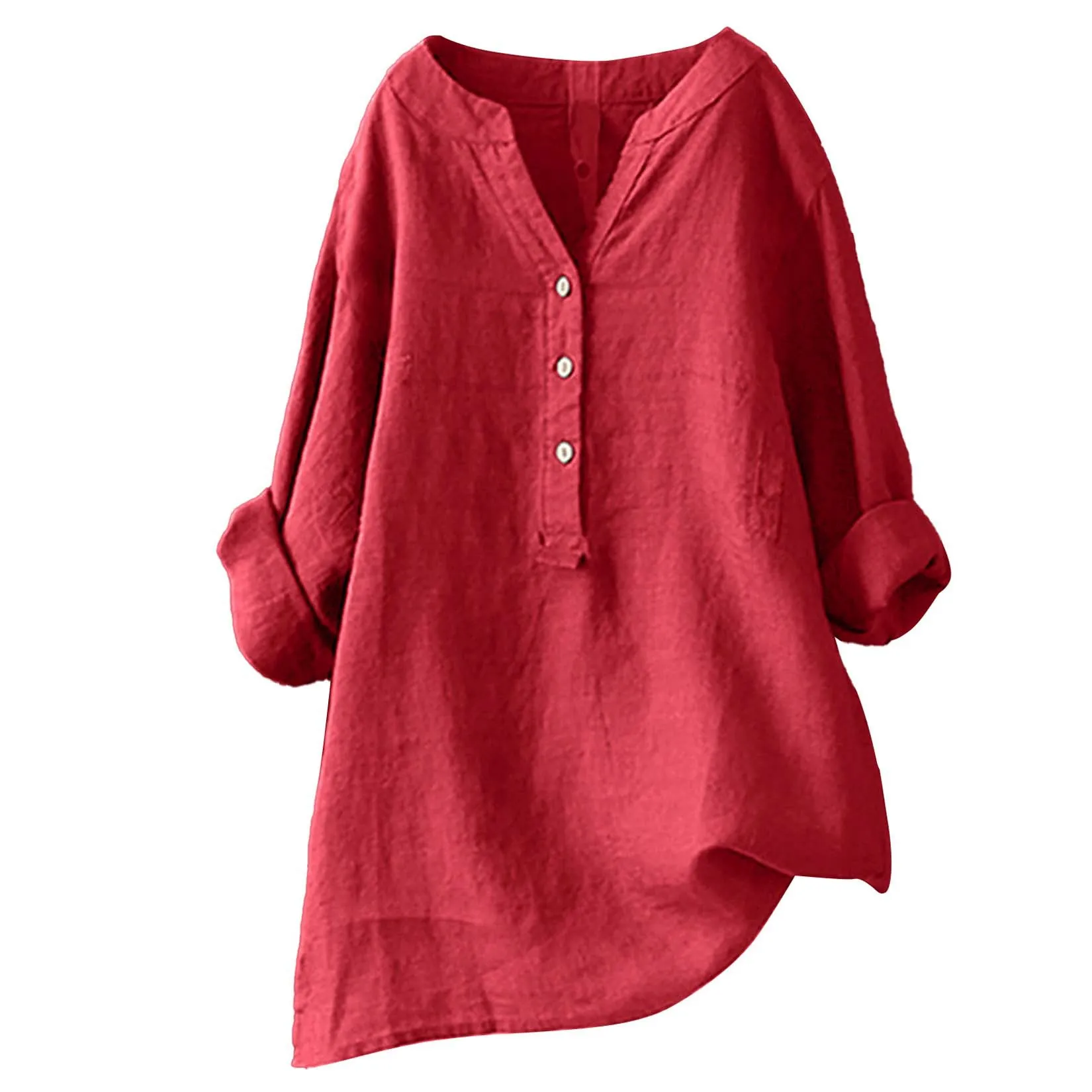 Unisex Damen Herren Baumwoll-L – Casual Loose Linen Shirt Dress Bewertung und Preis