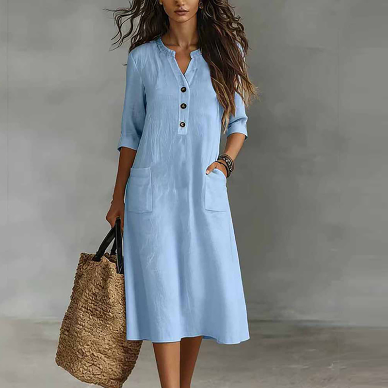Damen Freizeitkleid, einfarbig – Boho Summer Beach Maxi Dress Bewertung und Preis