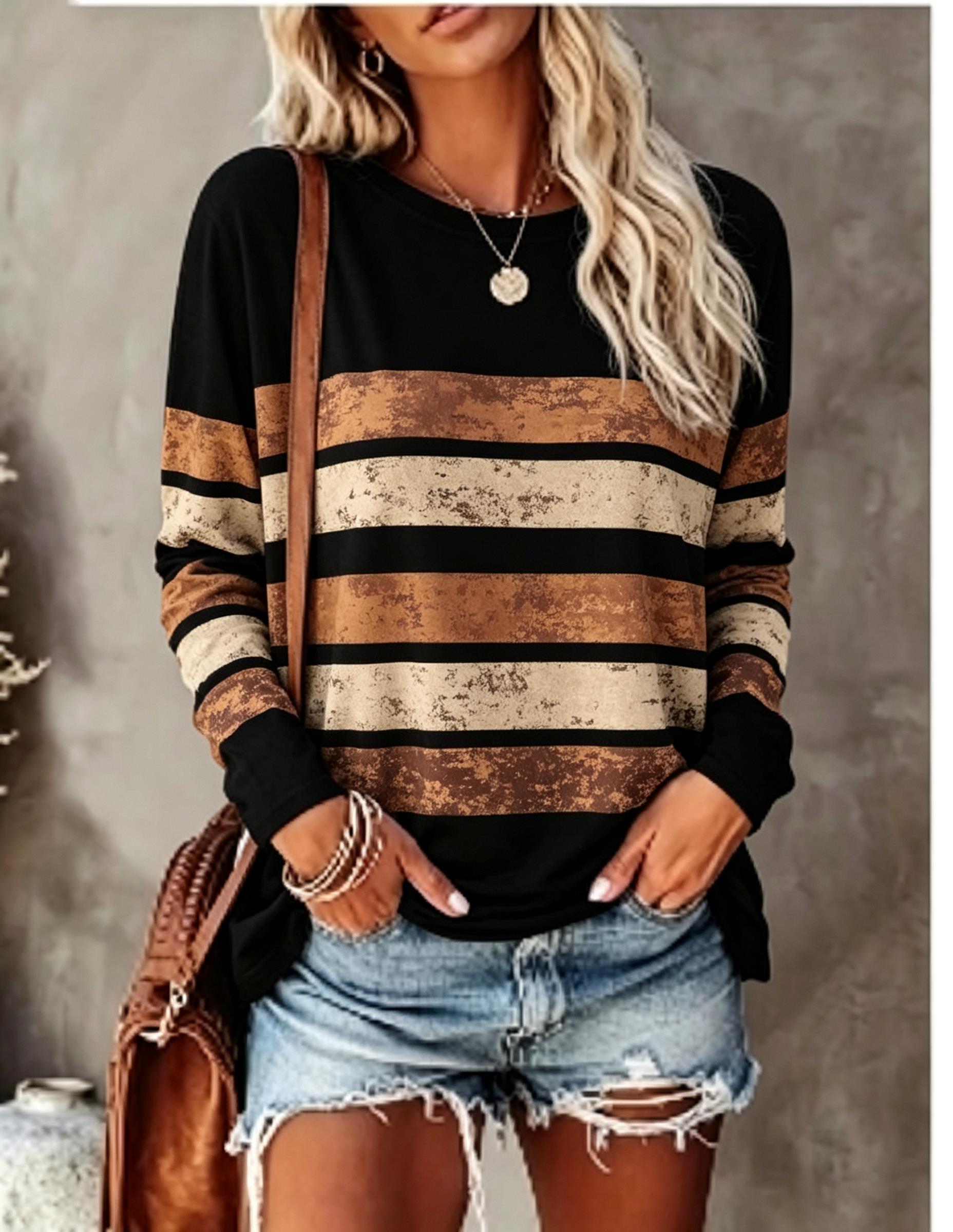 Damen-Langarm-T-Shirt, Vintage – Blouses Bewertung und Preis