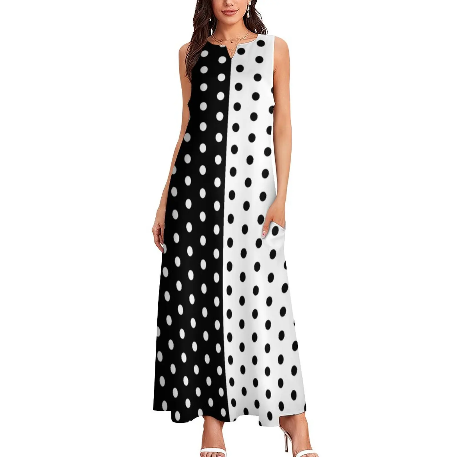Retro Zweifarbiges Kleid Frühl – Boho Summer Beach Maxi Dress Bewertung und Preis